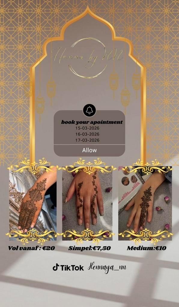 Henna, Hobby en Vrije tijd, Feestartikelen, Ophalen of Verzenden