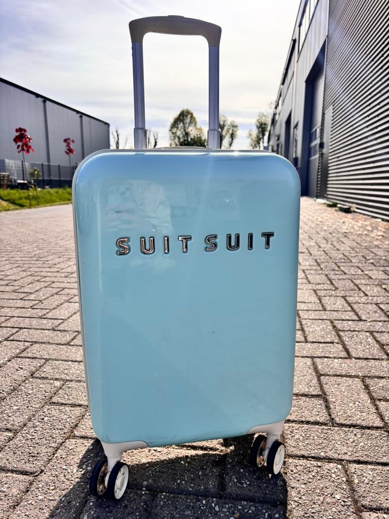 Suit suit mintgroen koffer, Ophalen of Verzenden, Zo goed als nieuw, Hard kunststof