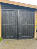 Houten garage/schuur deuren (291x314), Ophalen, Gebruikt, Garagedeur, 120 cm of meer