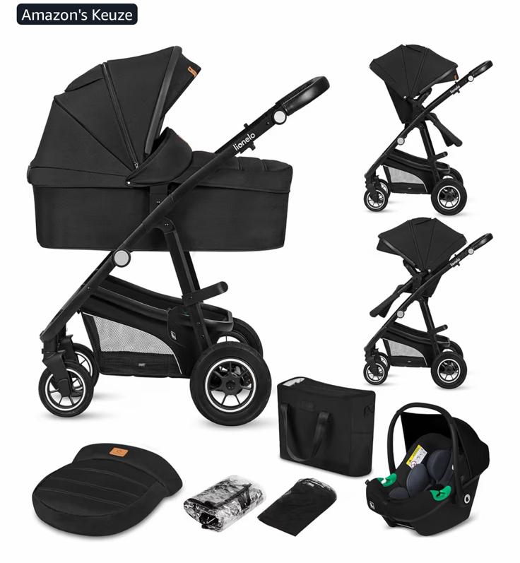 LIONELO Bianka 3 in 1 - Combi Kinderwagen, Ophalen of Verzenden, Kinderwagen, Overige merken, Luchtbanden