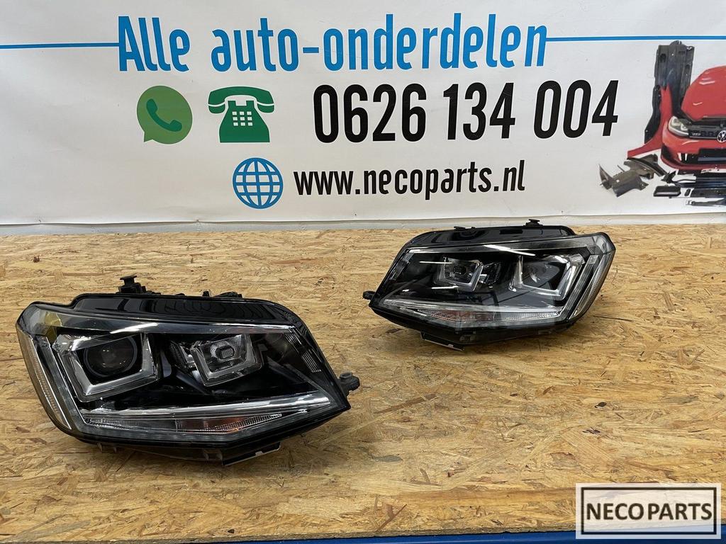 VW CADDY 2K XENON LED KOPLAMPEN COMPLEET ORIGINEEL, Auto-onderdelen, Verlichting, Volkswagen, Gebruikt, Ophalen of Verzenden