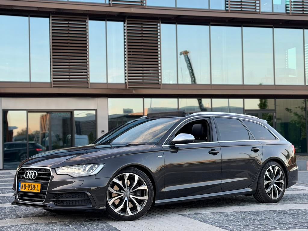 AUDI A6 3.0 TDI 400PK+Bi-Turbo 4x4 Aut-8 2xPano-B&O-Leer RS6, Auto's, Automaat, Euro 5, Zwart, Leder