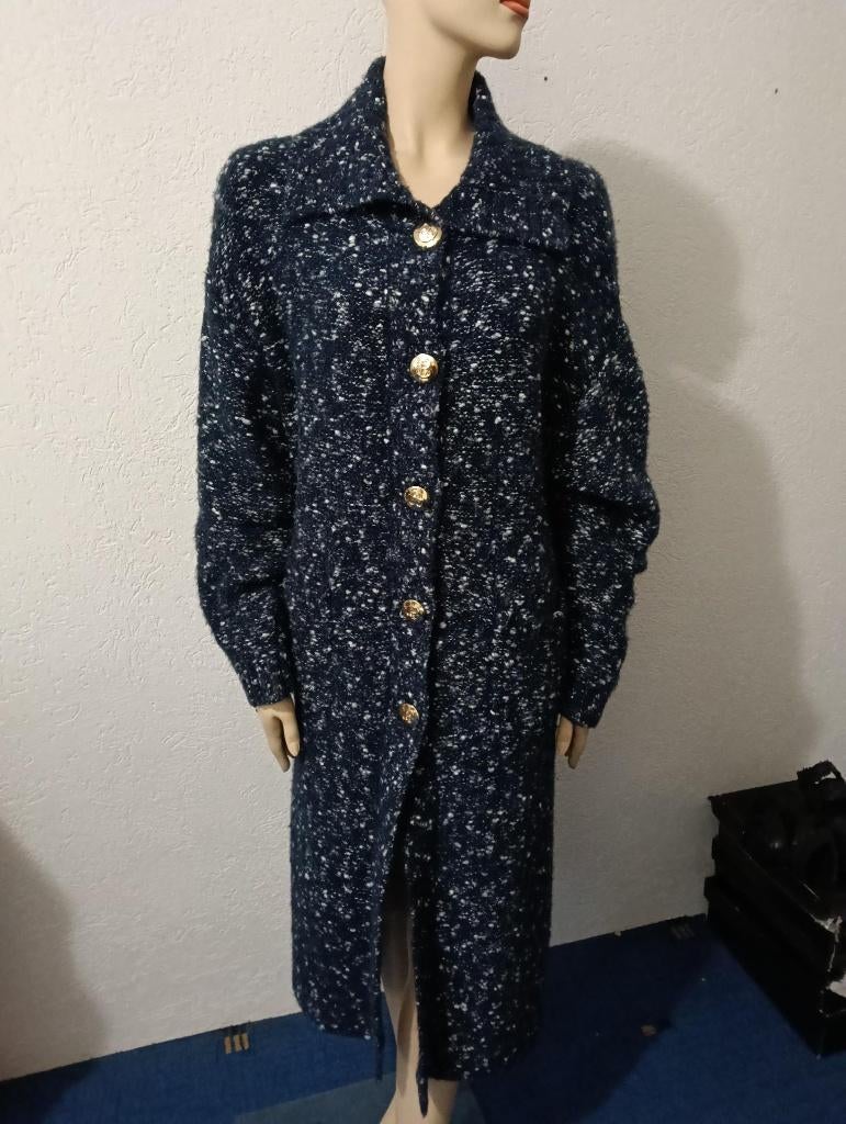 Caroline Biss lang vest/jas maat 40, Maat 38/40 (M), Blauw, Ophalen of Verzenden, Zo goed als nieuw