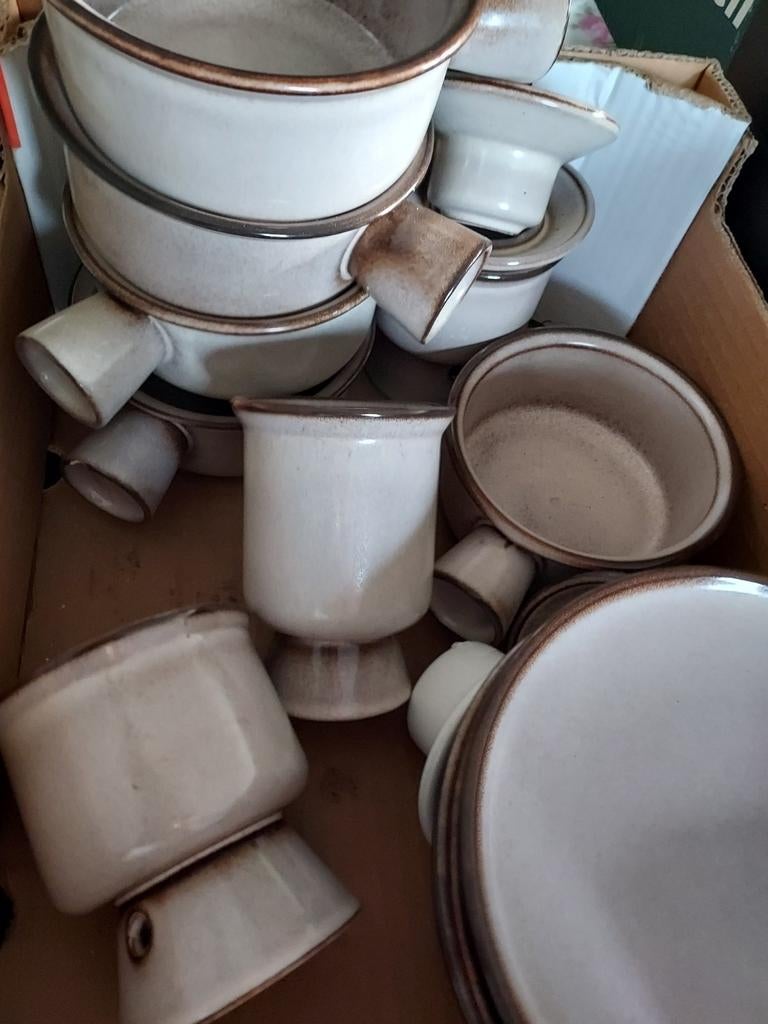 Potterie de driehoek huizen, Huis en Inrichting, Ophalen, Keramiek, Overige typen, Zo goed als nieuw