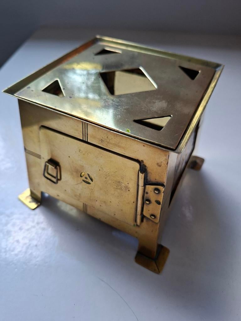 Theelicht in de stijl van Eisenloeffel, Amsterdamse school., Ophalen of Verzenden