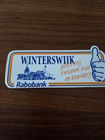 6133 Vintage Rabobank Winterswijk sticker, Ophalen of Verzenden, Nieuw, Bedrijf of Vereniging