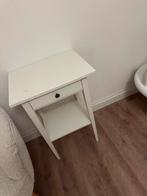 Ikea Wit nachtkastje met lade en plank, Huis en Inrichting, Ophalen, Gebruikt, Minder dan 45 cm, 55 tot 70 cm