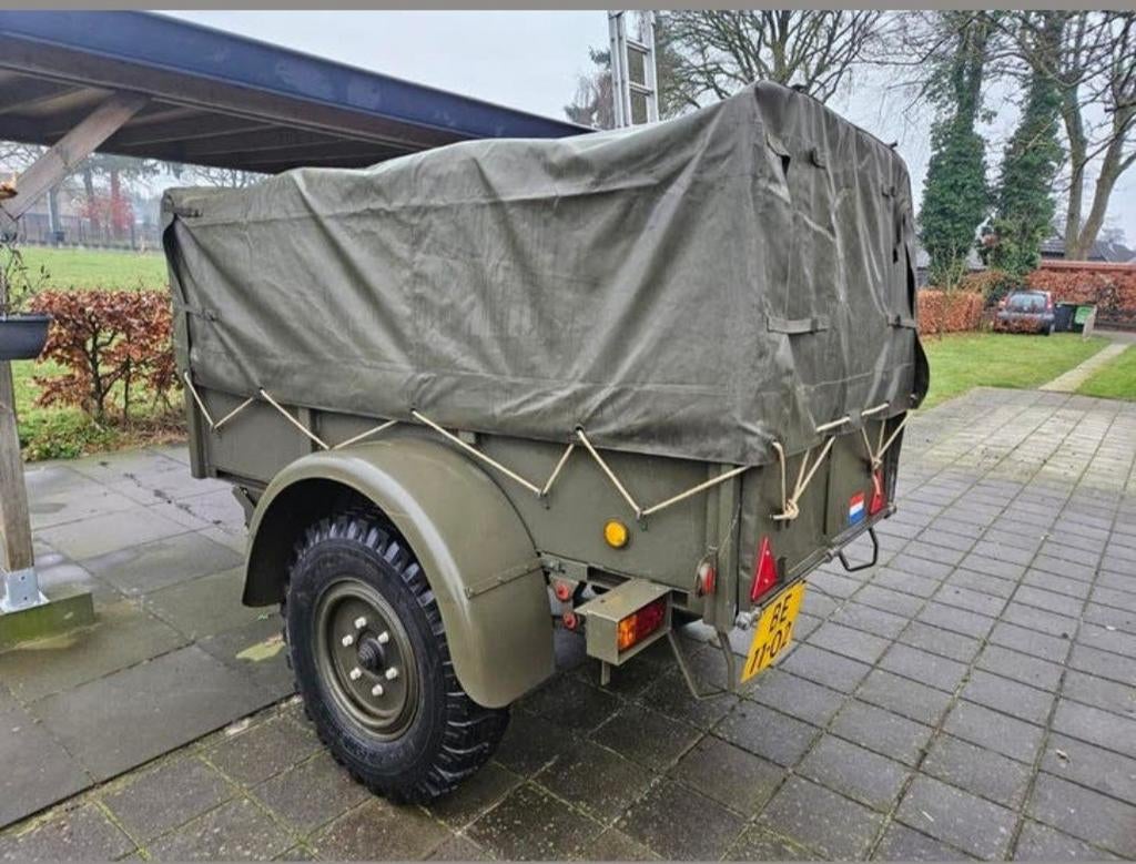 Aanhanger 1 ton Holland Nautic Daf YA, Ophalen, Landmacht, Nederland