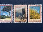 Italiaanse postzegels met bomen en planten, Ophalen of Verzenden, Gestempeld