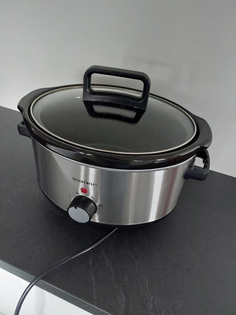 Nieuwstaat Silvercrest slowcooker, Huis en Inrichting, Keuken | Potten en Pannen, Ophalen of Verzenden, Zo goed als nieuw, Overige materialen