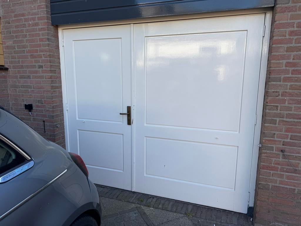 Dubbele garage deuren, Ophalen, Garagedeur, Zo goed als nieuw, 120 cm of meer