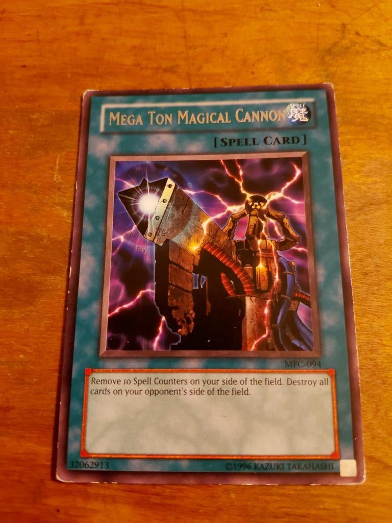 Yu-Gi-Oh! Mega Ton Magical Cannon Spell Card MFC-094, Ophalen of Verzenden, Gebruikt, Losse kaart