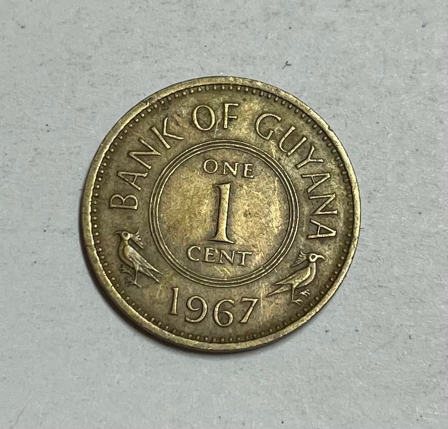 1 cent Guyana 1967, Ophalen of Verzenden, Zuid-Amerika