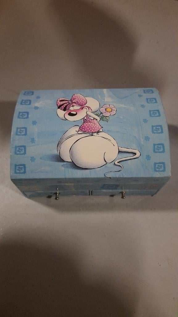 Diddl sieradendoosje met spiegel en lades, Ophalen of Verzenden, Diddlina, Gebruikt, Overige typen