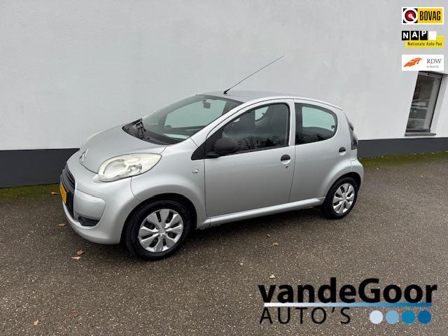 Citroen C1 1.0-12V Séduction, '10, 5-drs met een jaar apk !, Auto's, Voorwielaandrijving, Stof, Gebruikt, Zwart