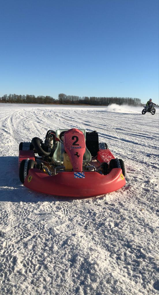 125cc Schakelkart met TM blok – inclusief ijs spikes, Ophalen, Gebruikt, Kart