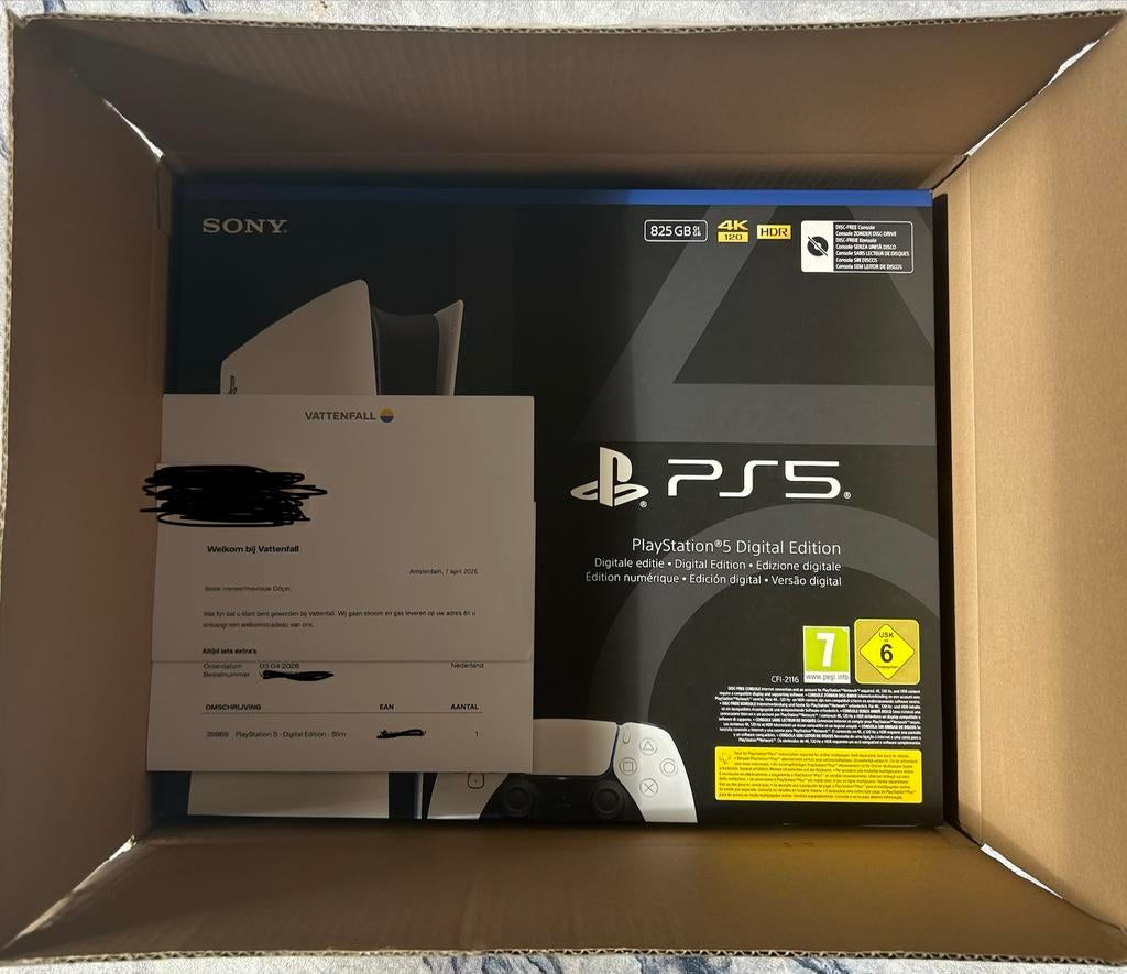 Playstation 5 Slim Digital - Gesealed - Nieuw in doos, Spelcomputers en Games, Spelcomputers | Sony PlayStation 5, Ophalen of Verzenden