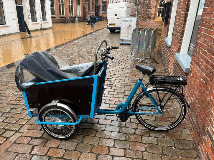 Driewielige bakfiets nl, Fietsen en Brommers, Fietsen | Bakfietsen, Gebruikt, Overige merken, 4 kinderen of meer, Huif, Ophalen