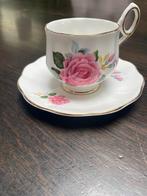 Rosina Fine Bone China kop en schotel, Gebruikt, Ophalen of Verzenden, Overige stijlen, Kop(pen) en/of Schotel(s)