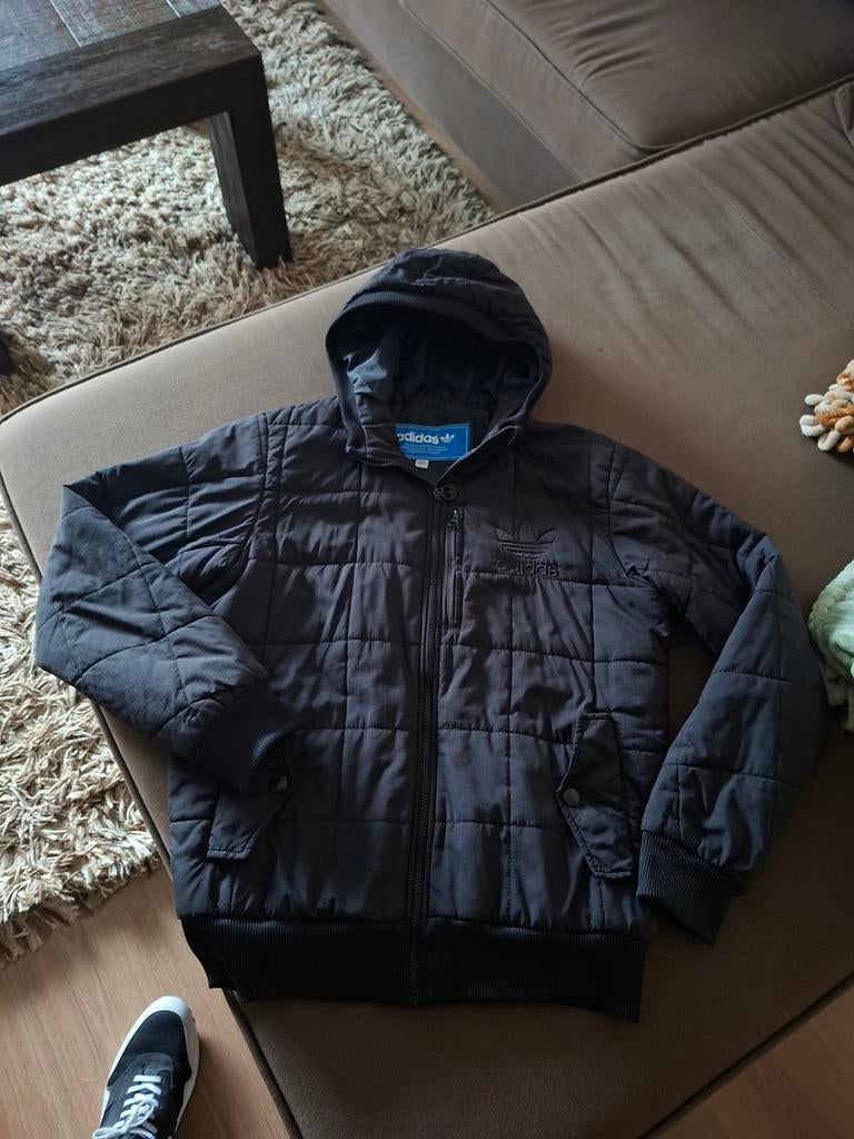 Adidas jas, Ophalen of Verzenden, Zo goed als nieuw, Zwart