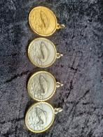 Vier oude vis penningen, Postzegels en Munten, Penningen en Medailles, Ophalen of Verzenden, Overige materialen