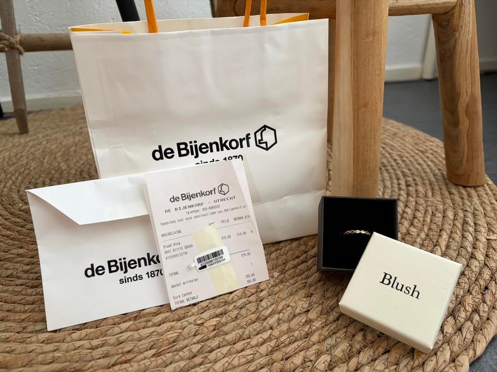 Blush ring, Ophalen of Verzenden, Zo goed als nieuw, Goud, Dame