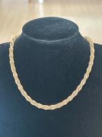 Goudkleurige Monet ketting, Sieraden, Tassen en Uiterlijk, Kettingen, Ophalen of Verzenden, Gebruikt, Goud, Overige materialen