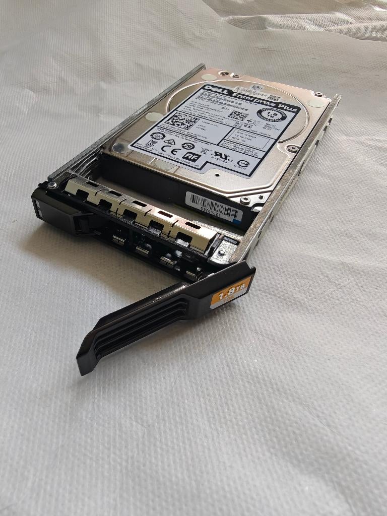 Dell 1.8TB SAS 10K 2.5" HDD incl. caddy, Intern, Gebruikt, SAS, Server