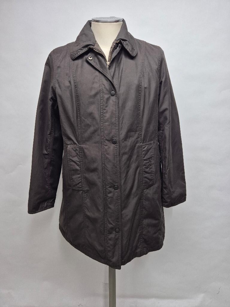 Barbour dames trenchcoat jas, maat 44 'Twill Belsay', Barbour, Bruin, Maat 42/44 (L), Ophalen of Verzenden