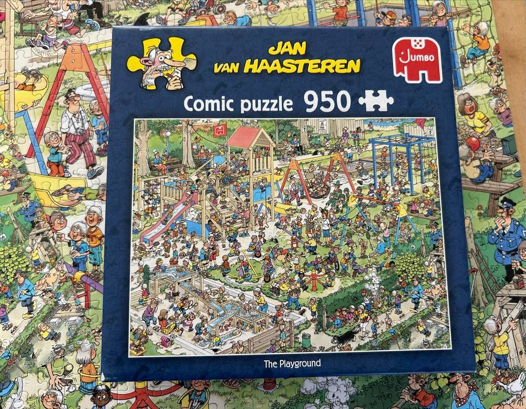 Jan van Haasteren Comic puzzel 950 stukjes - The Playground, Ophalen of Verzenden, 500 t/m 1500 stukjes, Gebruikt, Legpuzzel