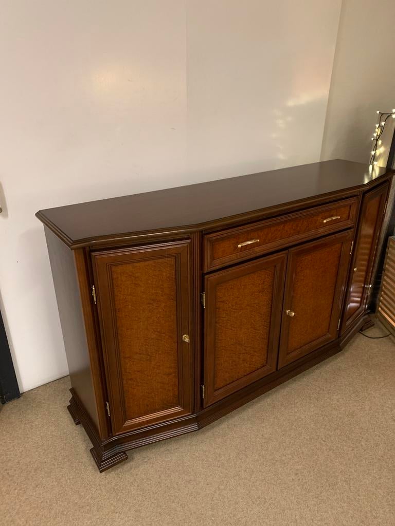 Mahonie/kersen dressoir met lades en deuren, Gebruikt, 150 tot 200 cm, Ophalen of Verzenden, Met lade(s)