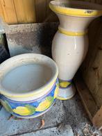 Bloempot met staandaard, Ophalen of Verzenden, Zo goed als nieuw