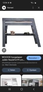 WOOOD hoogslaper Juliën grijs, Ophalen, Gebruikt, Eenpersoons, 160 tot 180 cm