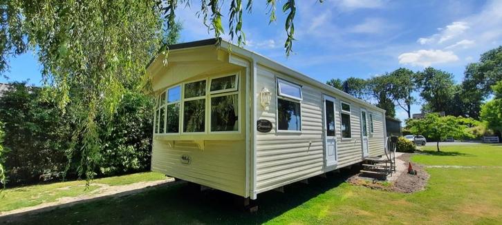 Mooie chalet mantelzorg 11x375 incl. cv-thermopane beglazing, Caravans en Kamperen, Stacaravans, meer dan 6, Ophalen of Verzenden