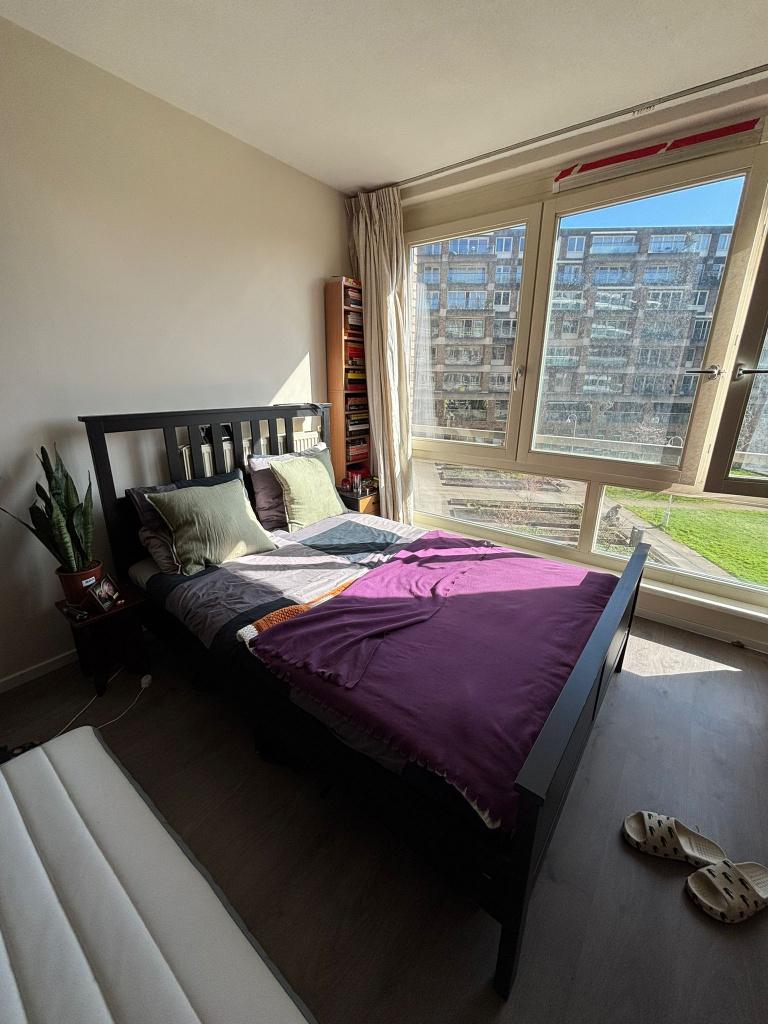 Ikea HEMNES bed 140x200, Huis en Inrichting, Slaapkamer | Bedden, Ophalen, Gebruikt, Zwart, Tweepersoons