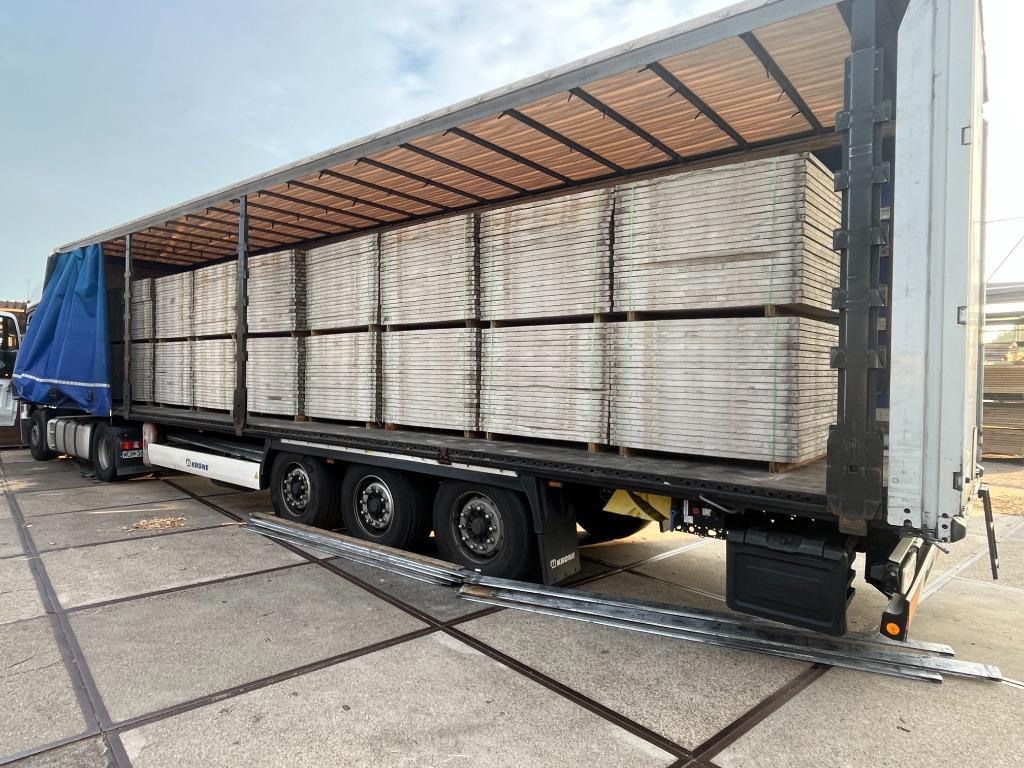 Mooie houten steenschotten 132x140 wand, vloer, terras, Ophalen of Verzenden, Gebruikt, Hout