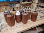 Houten Zeepdispenser - Handgemaakt, Ophalen of Verzenden, Nieuw, Bruin, Overige typen