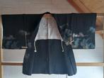 Traditionele Japanse Kimono haori black coloful cloud, Ophalen of Verzenden