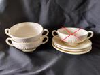 Wedgwood Edme, 2 soepkommen met onderbord, Ophalen of Verzenden