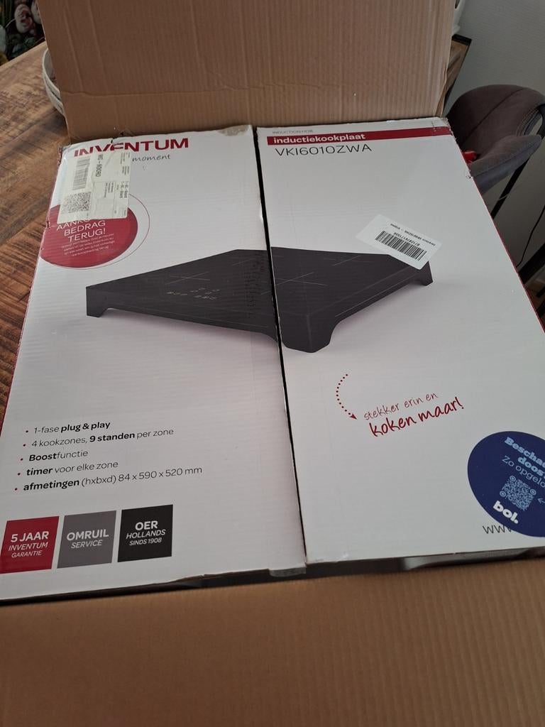 Inventum VKI6010ZWA Inductiekookplaat - Nieuw in doos, Ophalen of Verzenden