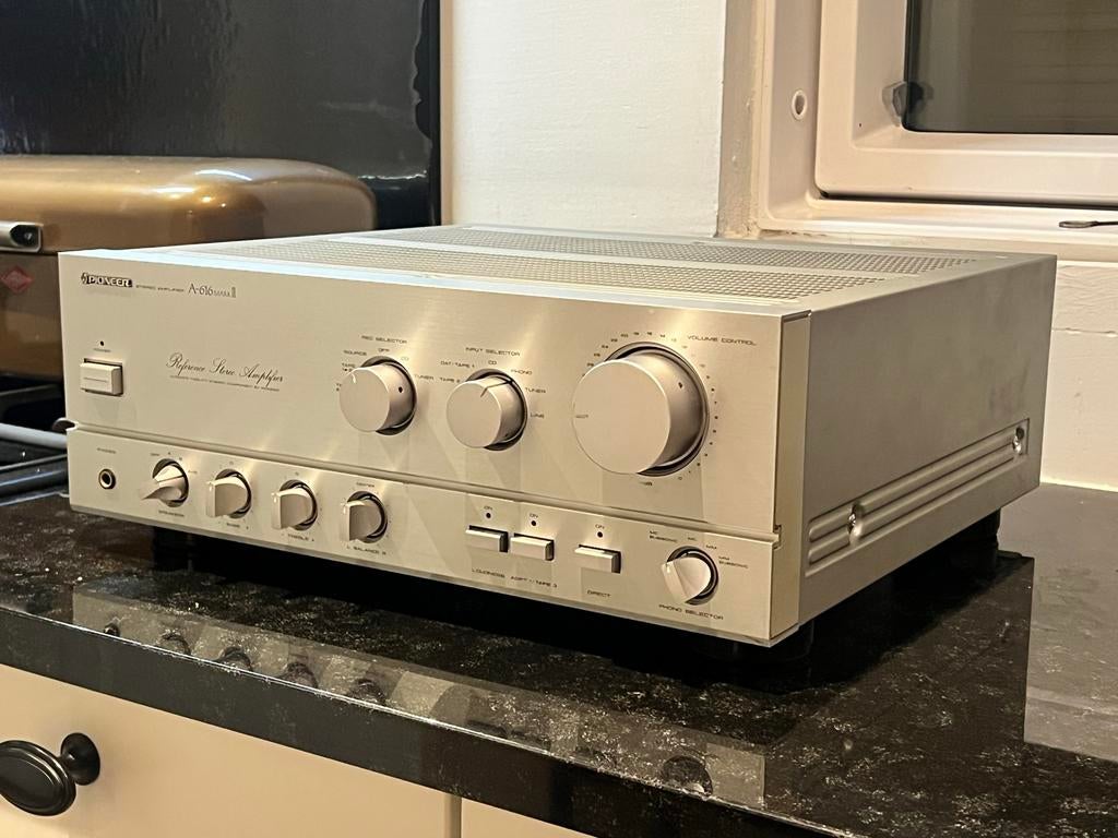 PIONEER A-616 MARK II REFERENCE STEREO AMPLIFIER  VINTAGE, Ophalen of Verzenden, Zo goed als nieuw, 60 tot 120 watt, Pioneer