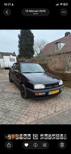 Volkswagen Golf 1.8 Cabriolet 55KW E2 1994 Zwart, Auto's, Volkswagen, Voorwielaandrijving, 74 pk, 4 cilinders, Cabriolet