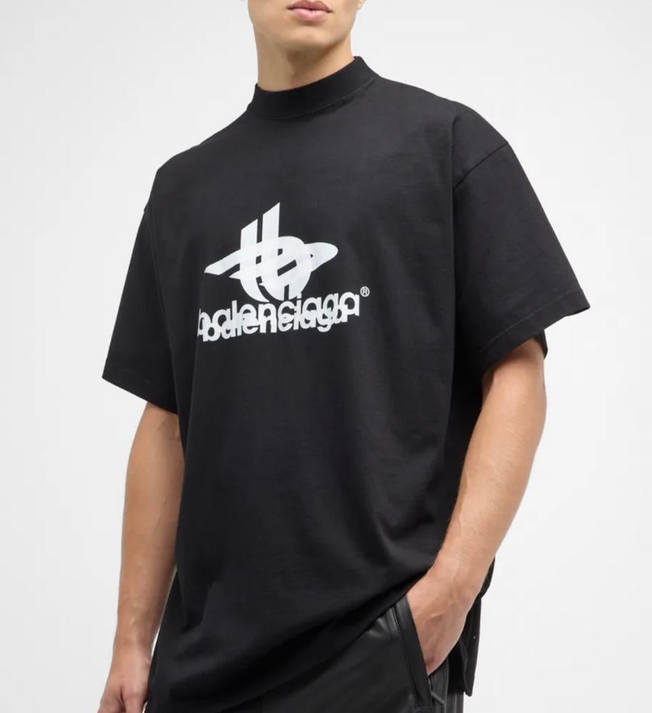 ORIGINEEL BALENCIAGA 3D SPORTS NP €825 TSHIRT ZWART HEREN L, Kleding | Heren, T-shirts, Ophalen of Verzenden, Zo goed als nieuw