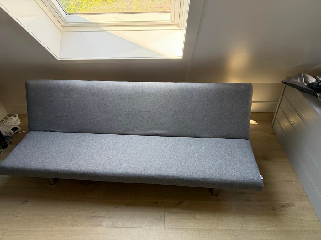 Compacte slaapbank voor kinderkamer - Grijs, Overige materialen, Gebruikt, 50 tot 75 cm, 150 tot 200 cm