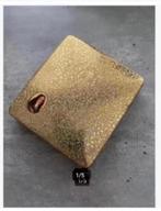 Goudkleurig sigaren doosje bijzonder mooi Willem II, Tabaksdoos of Verpakking, Ophalen of Verzenden, X, X