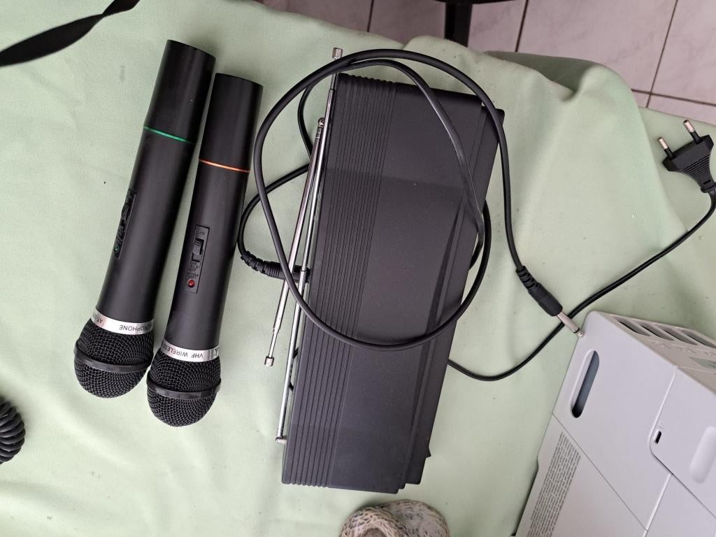 karaoke, Ophalen, Gebruikt, Zangmicrofoon, Draadloos