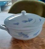 Dekschaal arzberg jubileum,  blauwe irissen, Ophalen of Verzenden, Zo goed als nieuw, Porselein, Overige stijlen