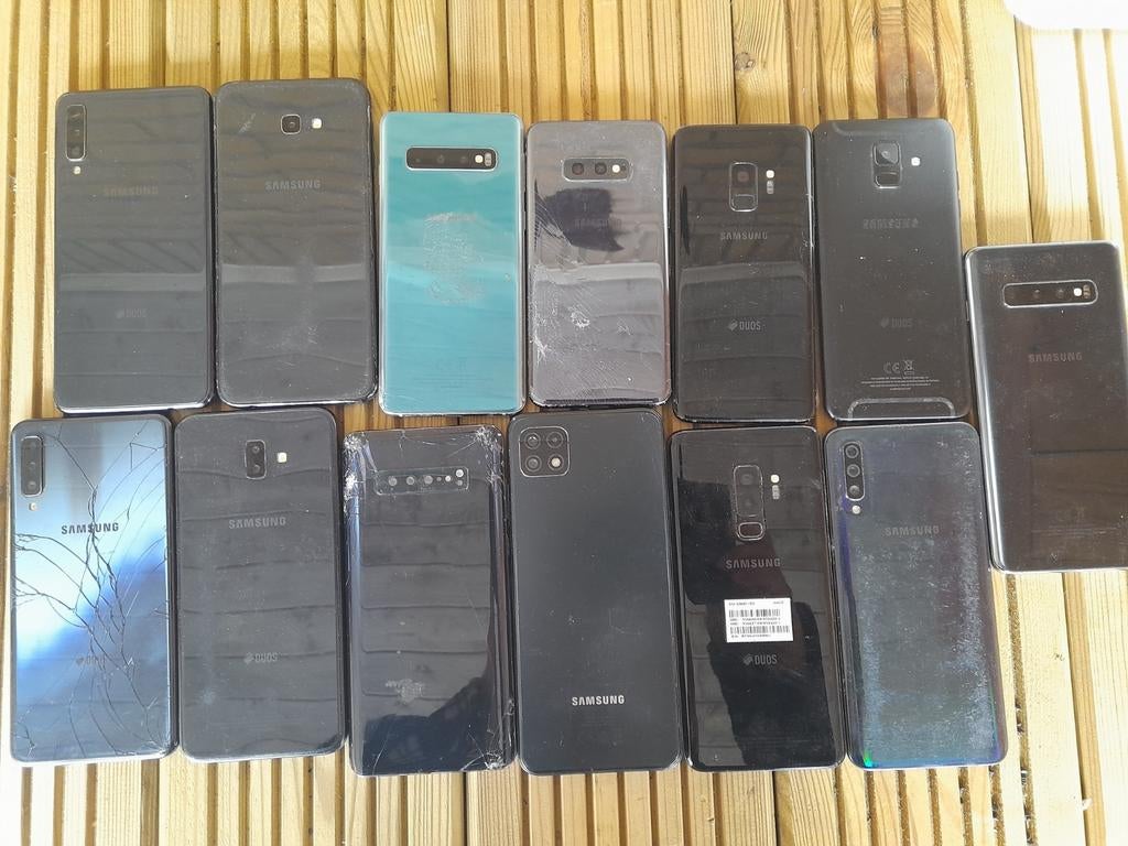 Samsung telefoons voor onderdelen, Telecommunicatie, Mobiele telefoons | Samsung, 128 GB, Ophalen, Zwart, Galaxy A