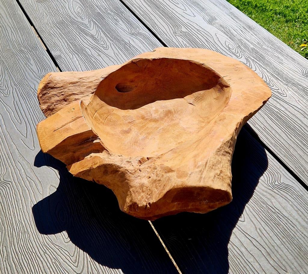 Grote Acacia Houten Schaal - Uniek en Rustiek, Ophalen of Verzenden