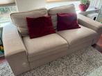 Te koop: beige 2-zitsbank incl grote opbergpoef Ikea Kivik, Ophalen, Gebruikt, 150 tot 200 cm, Tweepersoons